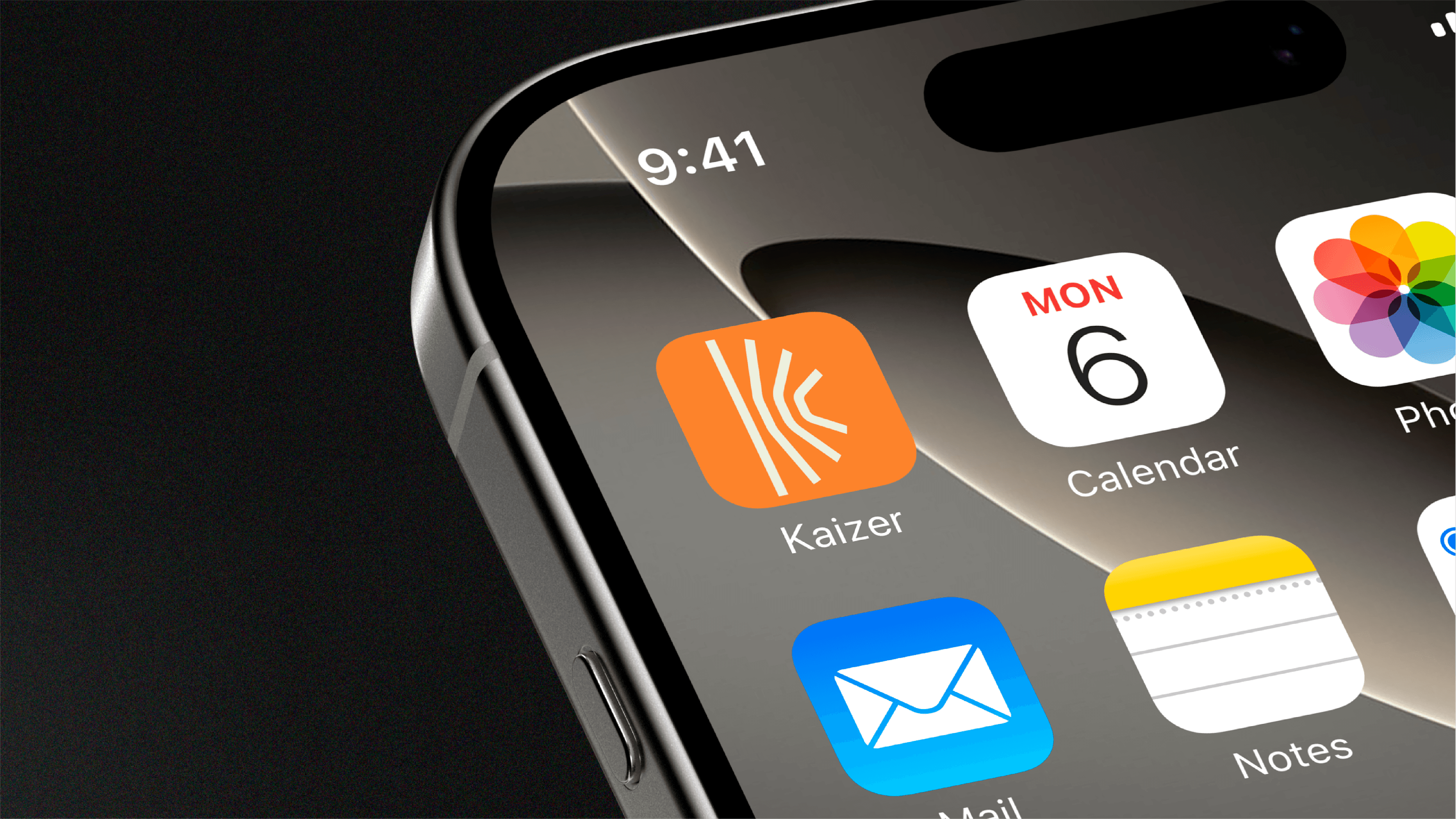 Kaizer app icon on iPhone home screen